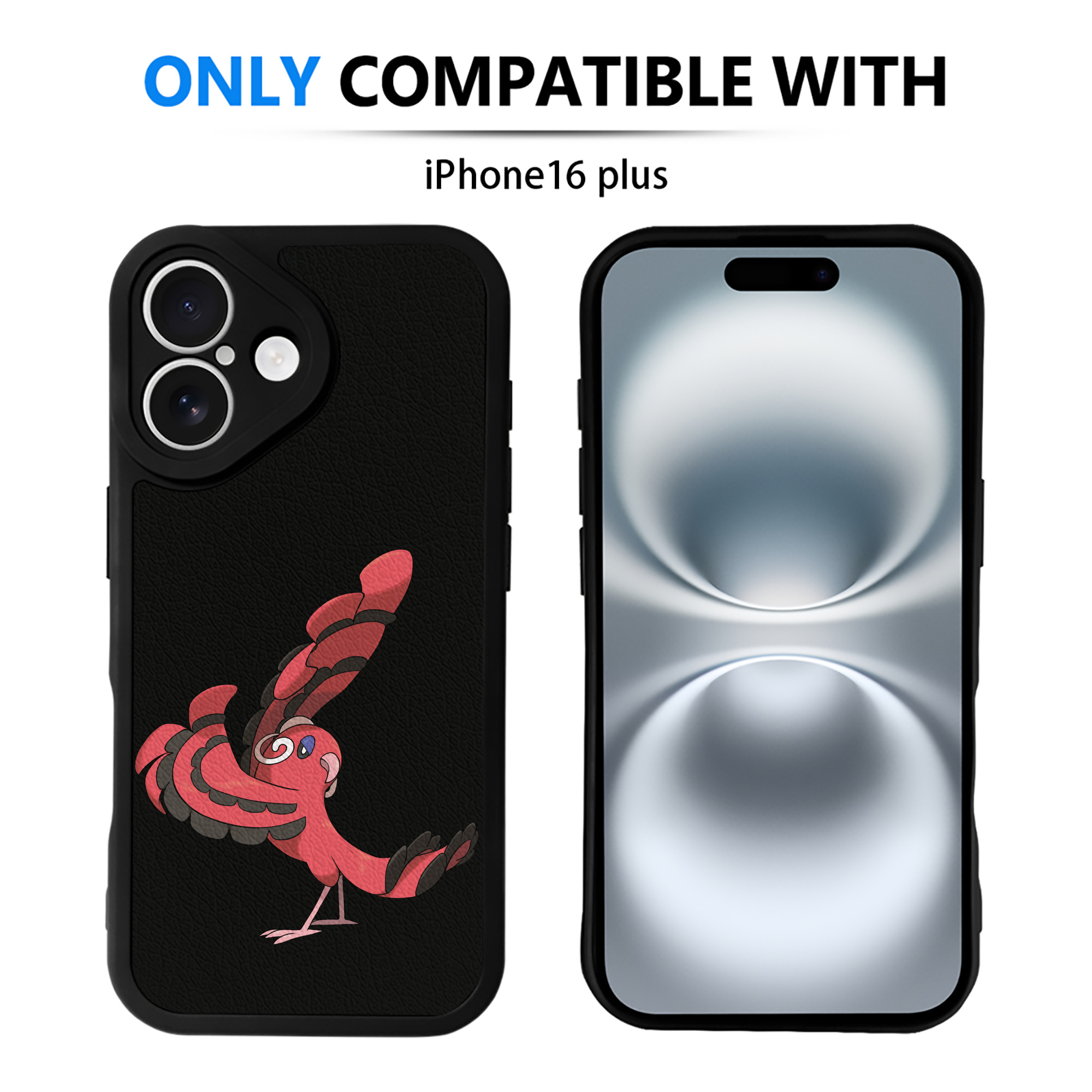 （画像用） ポケットモンスター Pokémon 【iPhone 16シリーズ対応】シリコンスマホケース（レザー調） 材質：シリコン